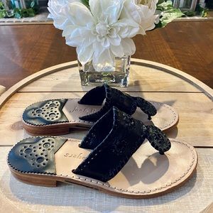 Jack Rogers Black Flat Sandal